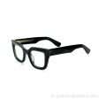 Promotion Quality Black Tortoise Acetate Full Rim Fashion Fashion Ladies Eyeglass Frames